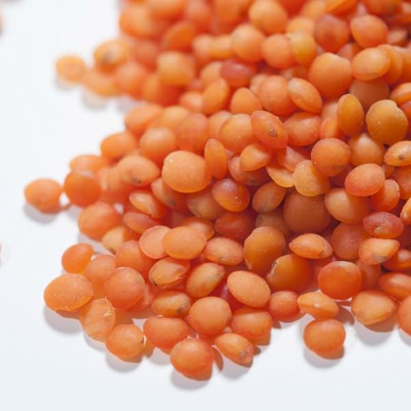 red whole lentils